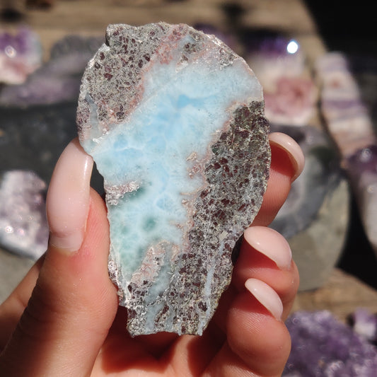 Polished Larimar Slab (#15)