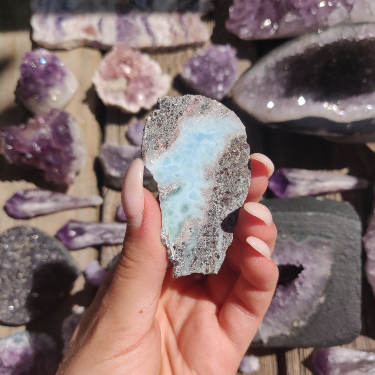 Polished Larimar Slab (#15)