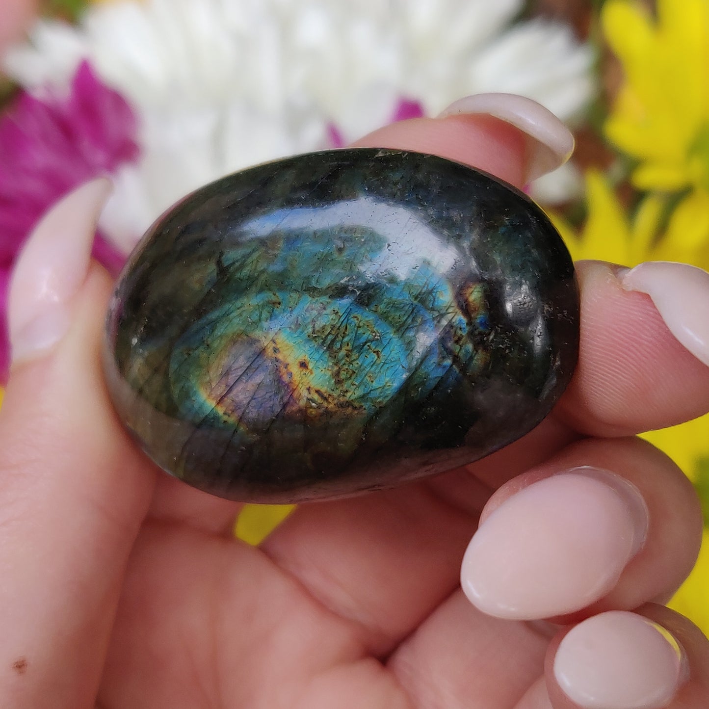 Labradorite Palm Stone (#146) - Simply Affinity