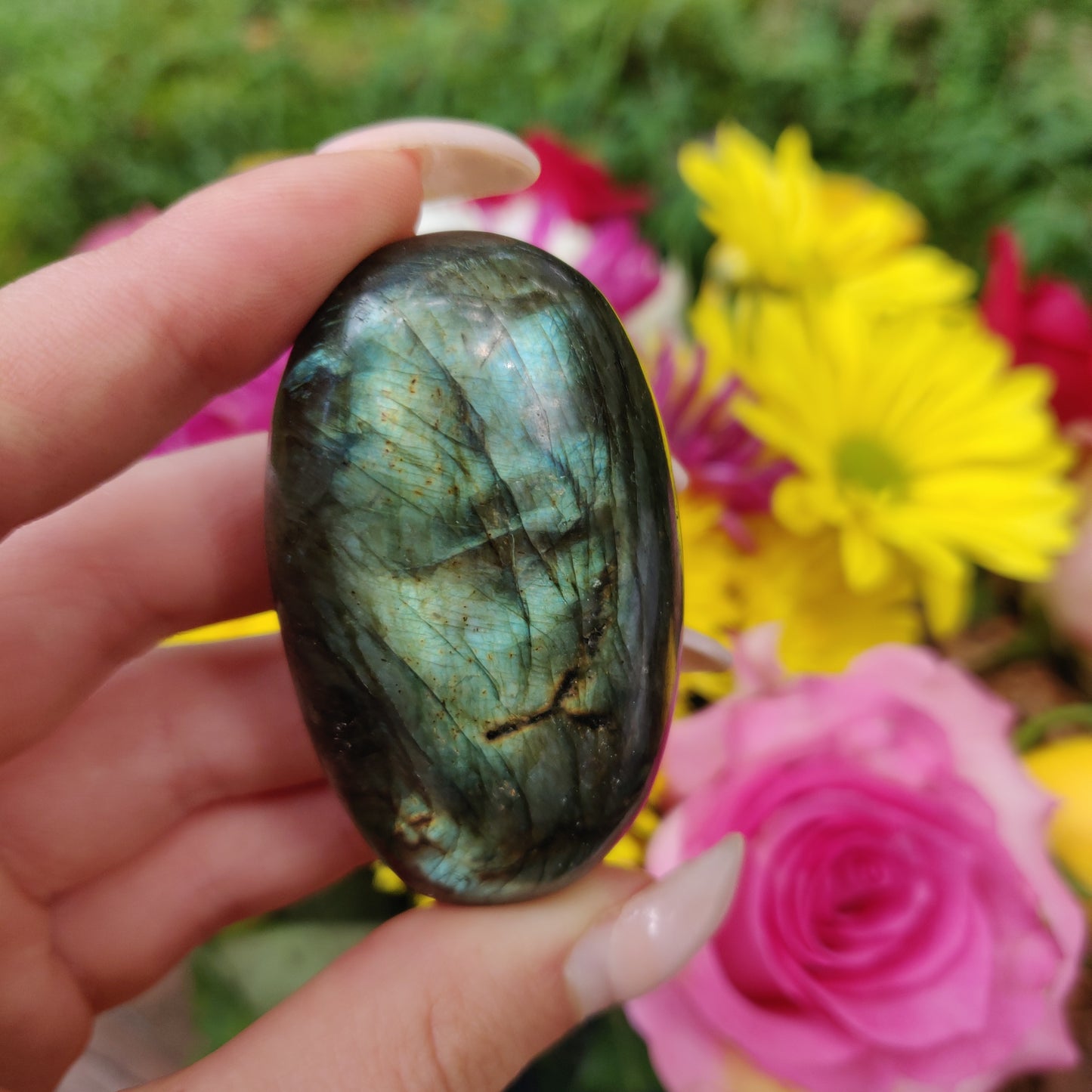 Labradorite Palm Stone (#211) - Simply Affinity