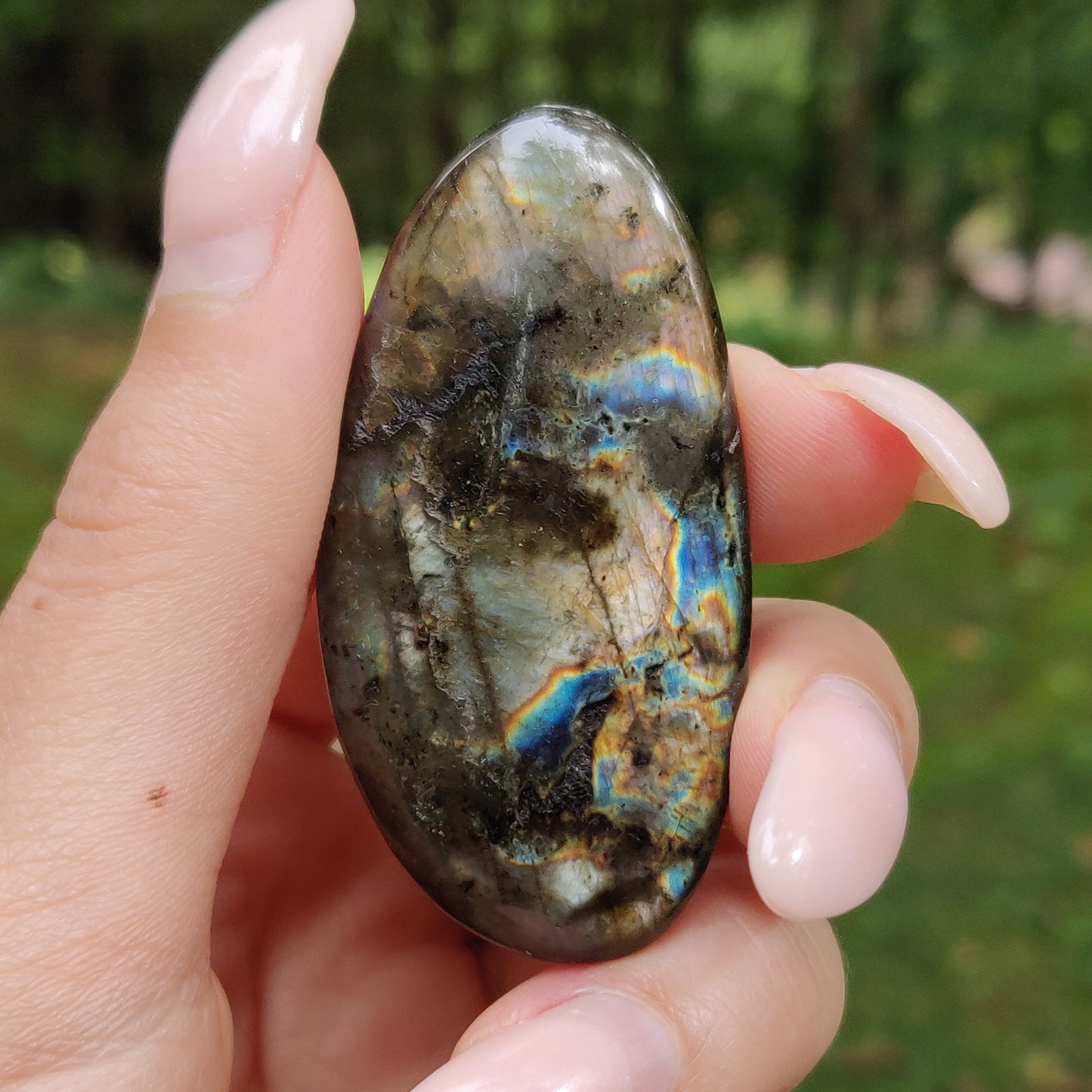 Labradorite Palm Stone (#178) - Simply Affinity