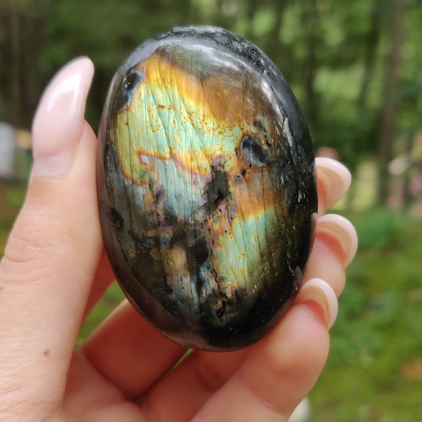 Labradorite Palm Stone (#190) - Simply Affinity