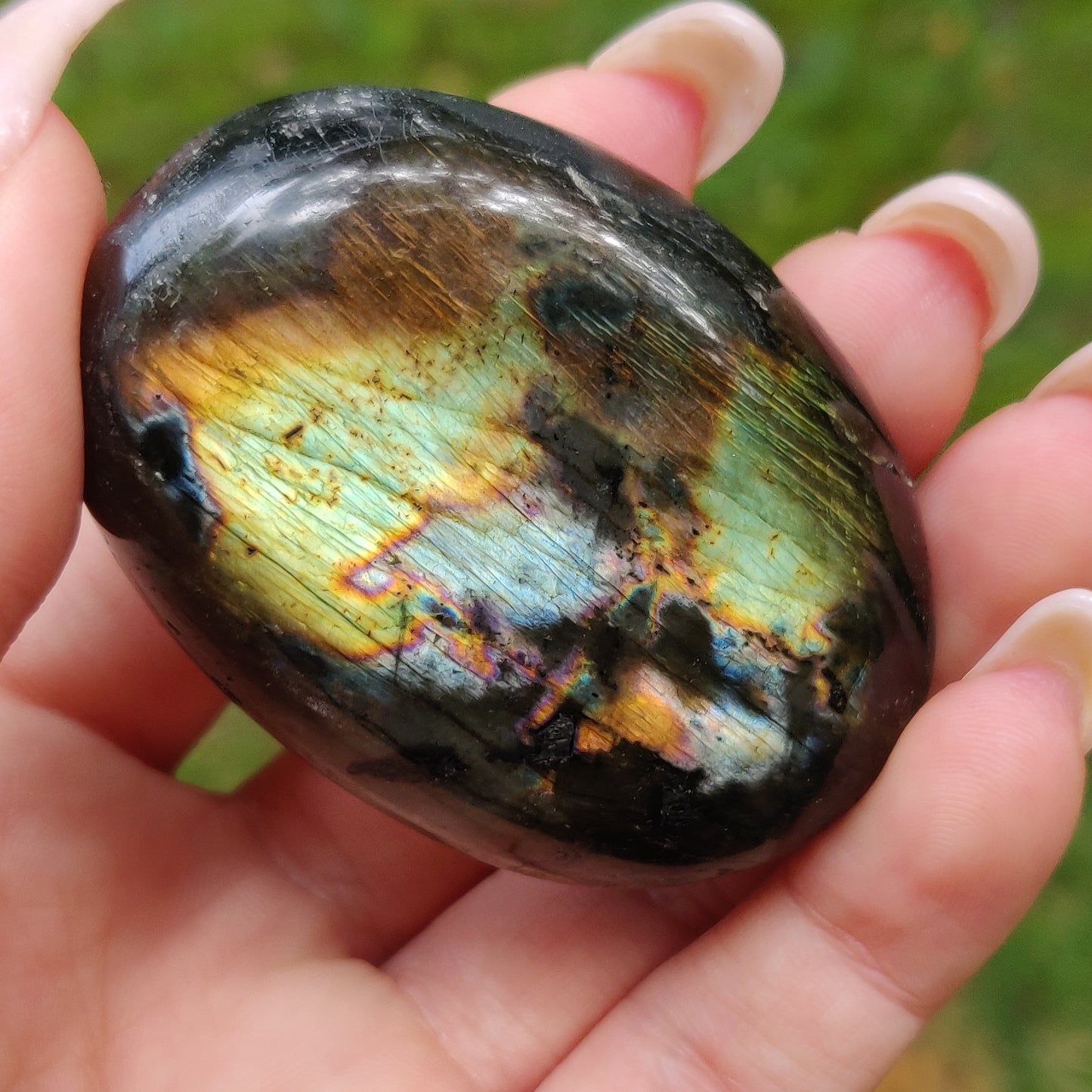 Labradorite Palm Stone (#190) - Simply Affinity