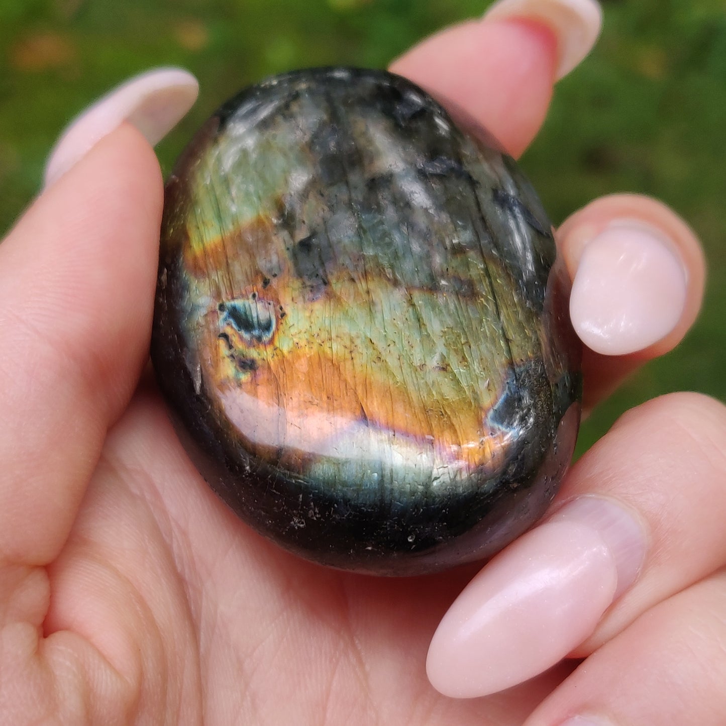 Labradorite Palm Stone (#190) - Simply Affinity