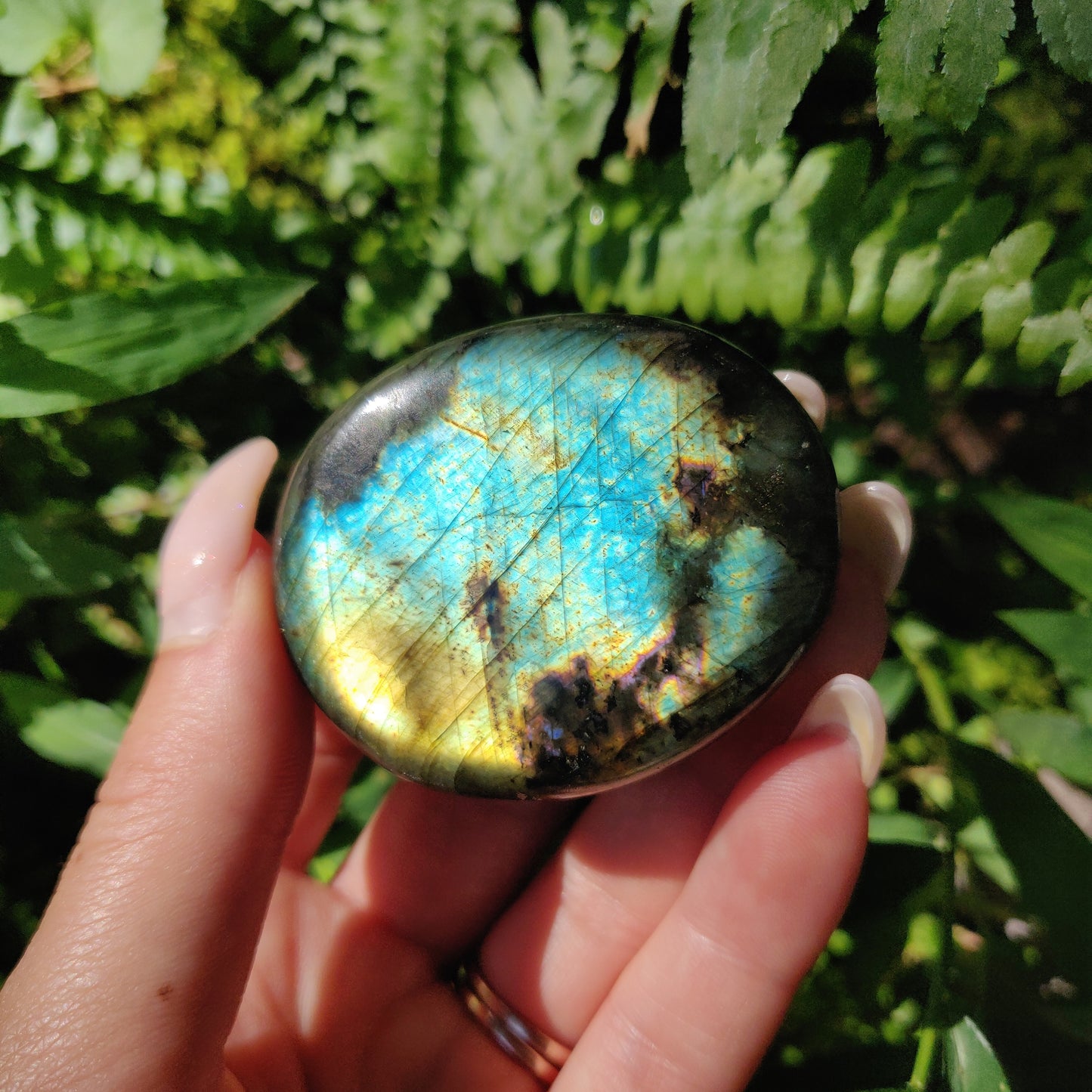 Labradorite Palm Stone (#159) - Simply Affinity