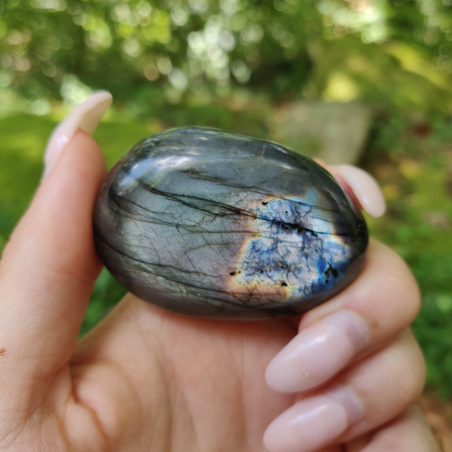 Labradorite Palm Stone (#127) - Simply Affinity