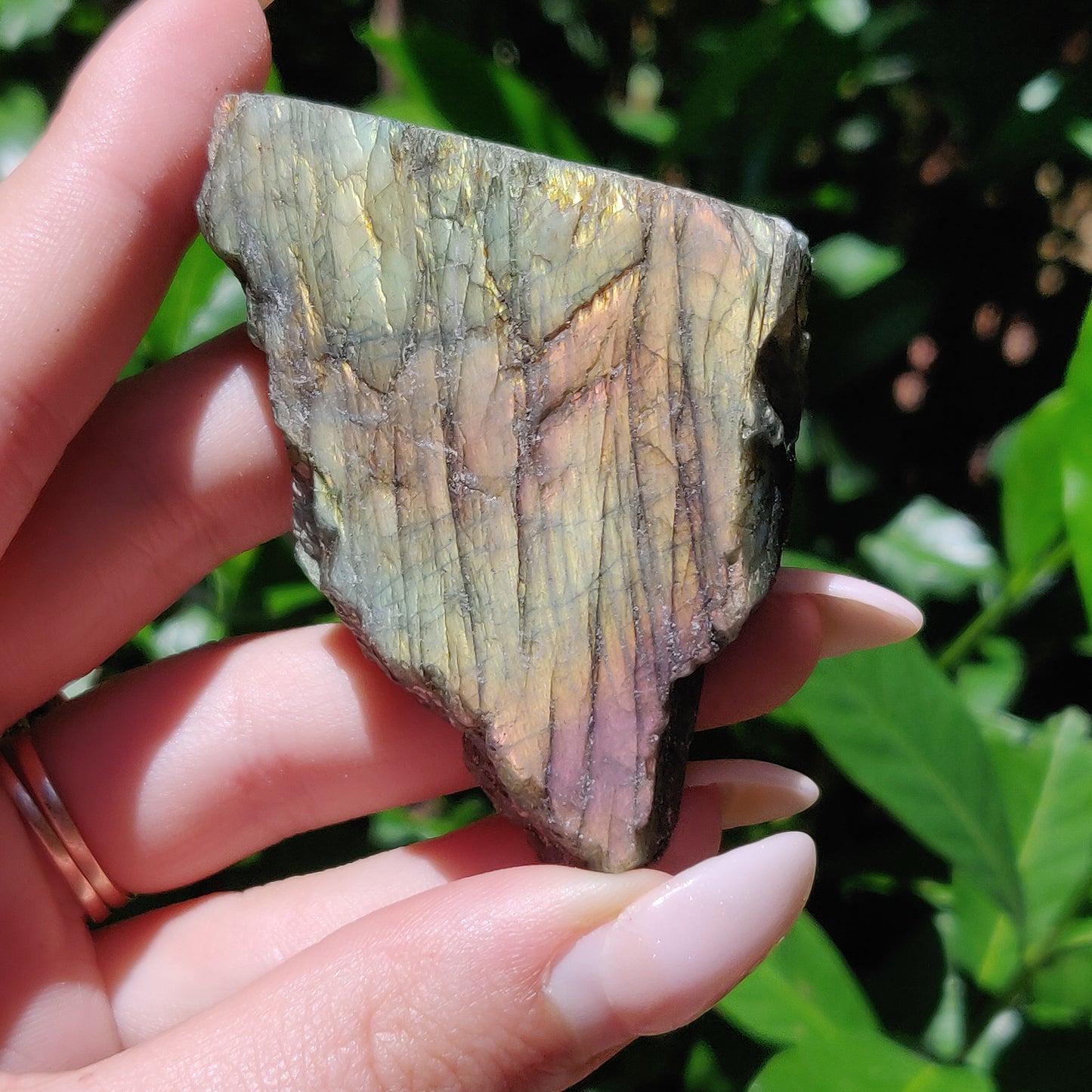 Self-Standing Labradorite Slab (#29A) - Simply Affinity