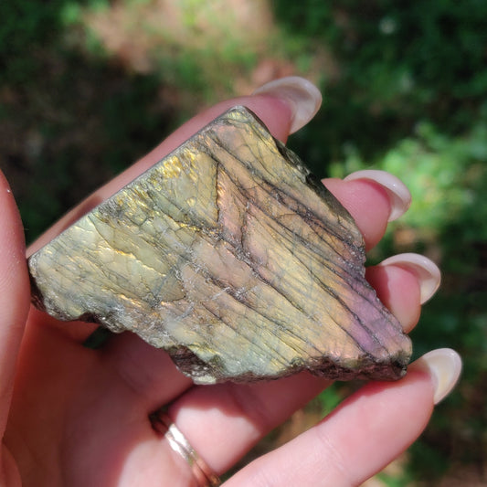 Self-Standing Labradorite Slab (#29A) - Simply Affinity