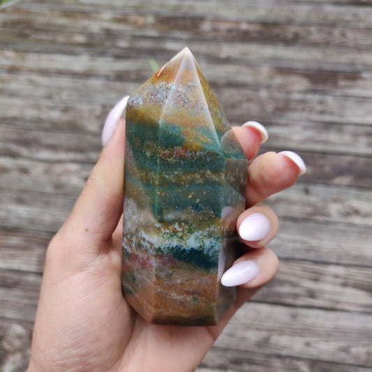 *Rainbow Spirit Jasper Tower (#1) - Simply Affinity