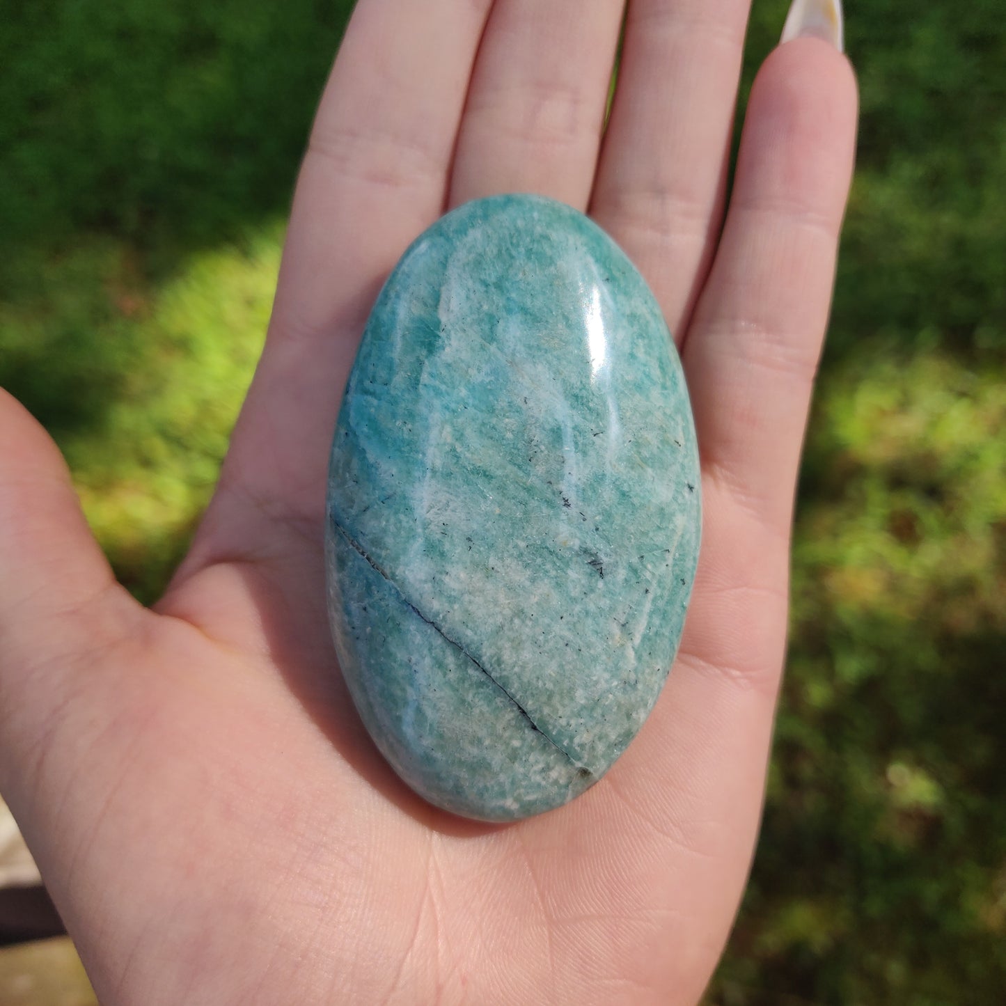 Amazonite Palm Stone (#19) - Simply Affinity