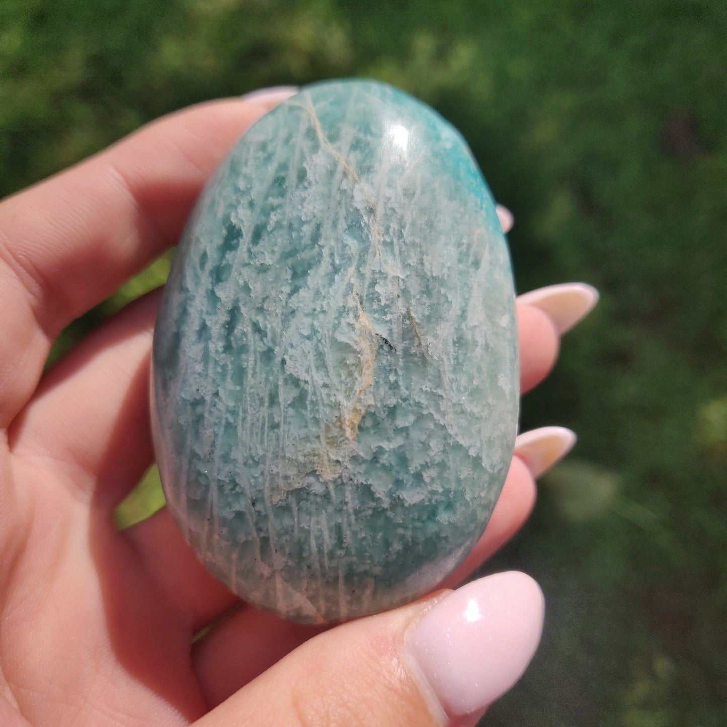 Amazonite Palm Stone (#22) - Simply Affinity