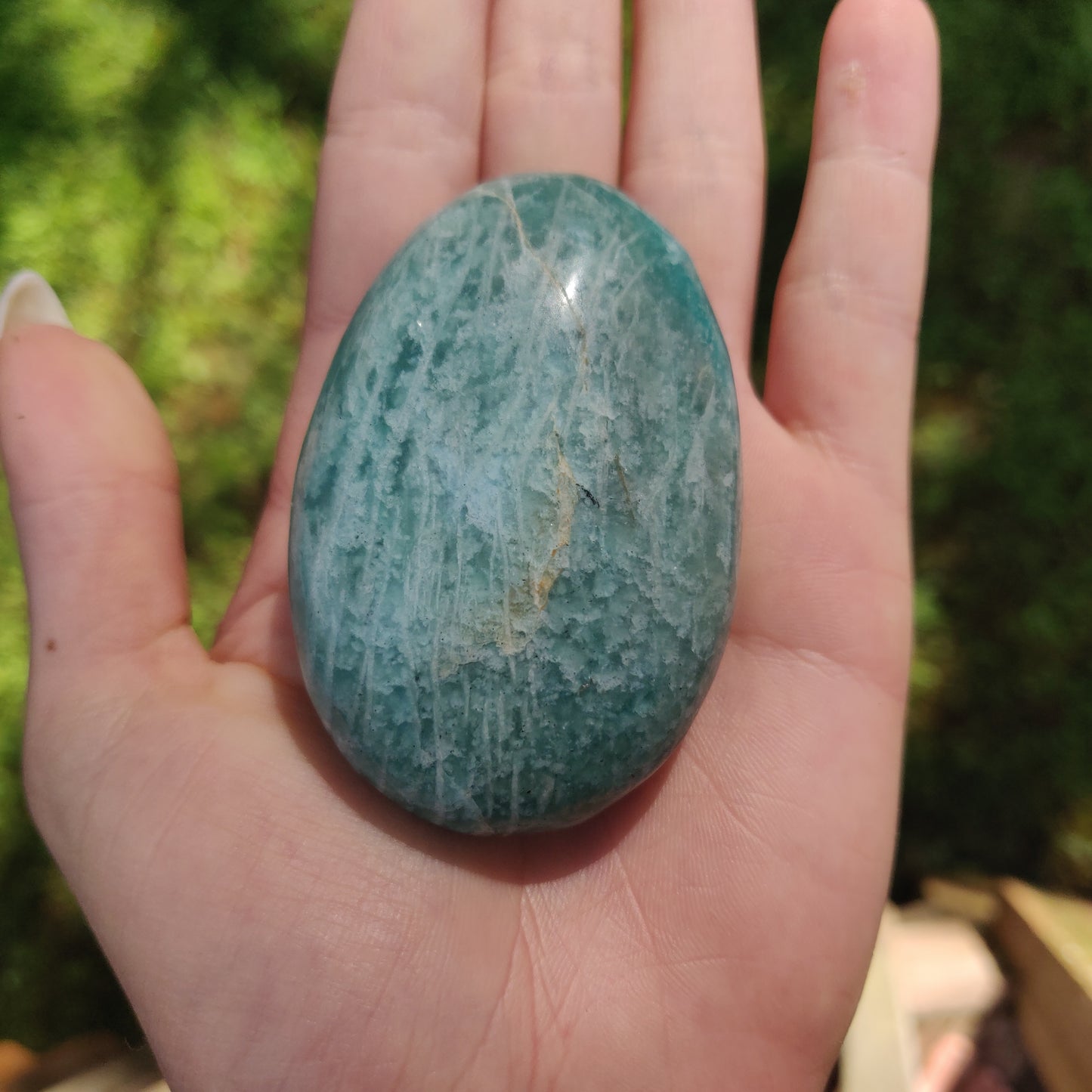 Amazonite Palm Stone (#22) - Simply Affinity