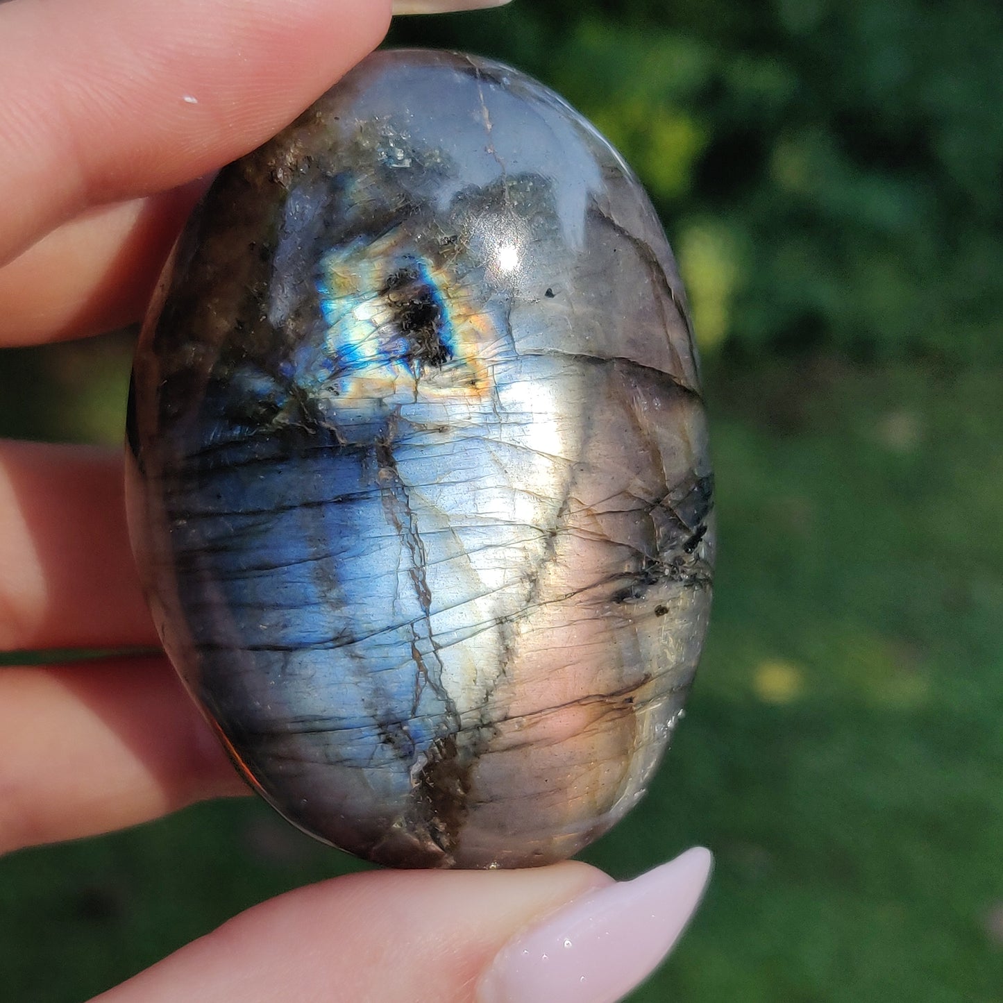 Labradorite Palm Stone (#243) - Simply Affinity