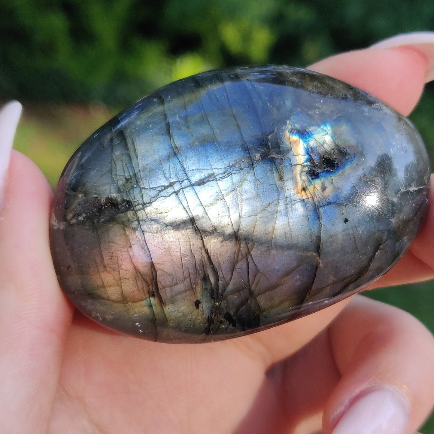 Labradorite Palm Stone (#243) - Simply Affinity