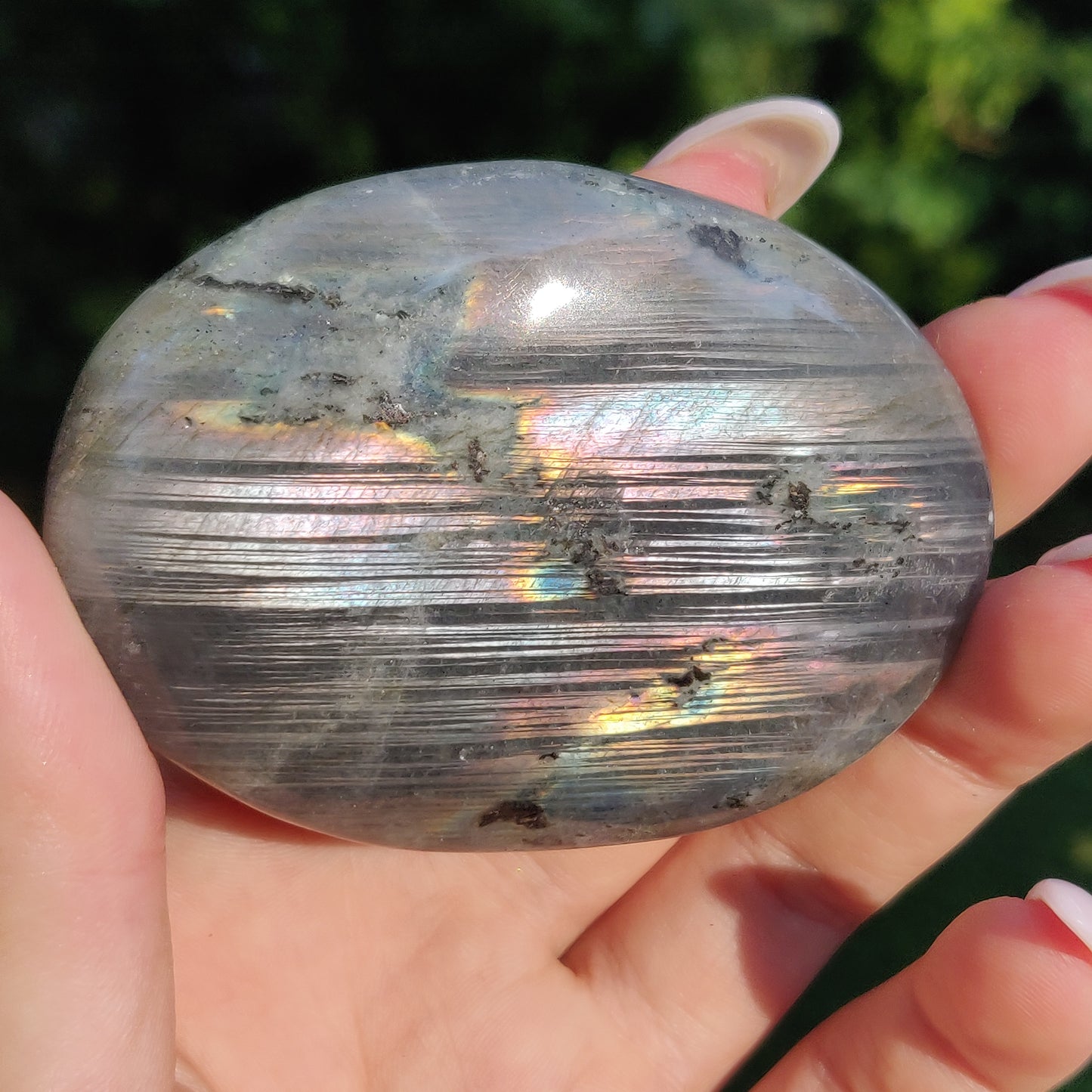 Labradorite Palm Stone (#252) - Simply Affinity