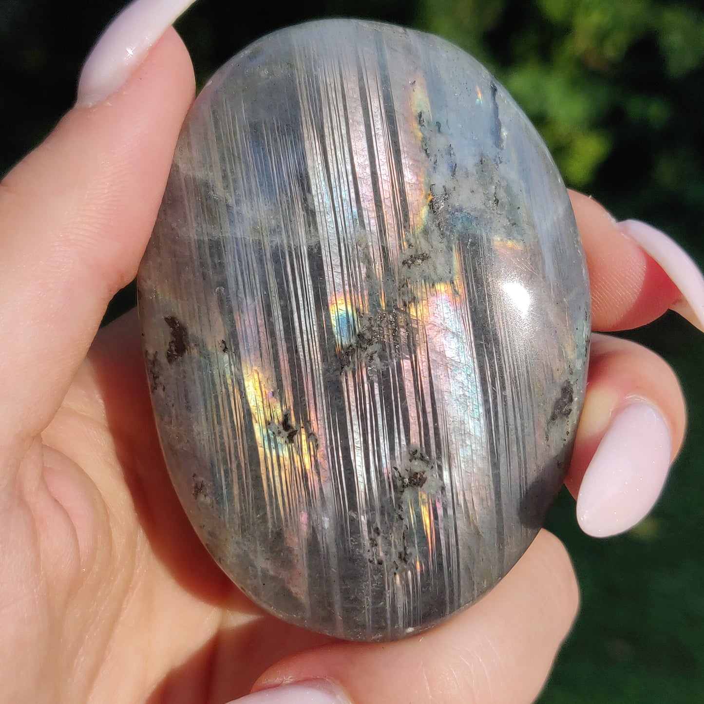 Labradorite Palm Stone (#252) - Simply Affinity