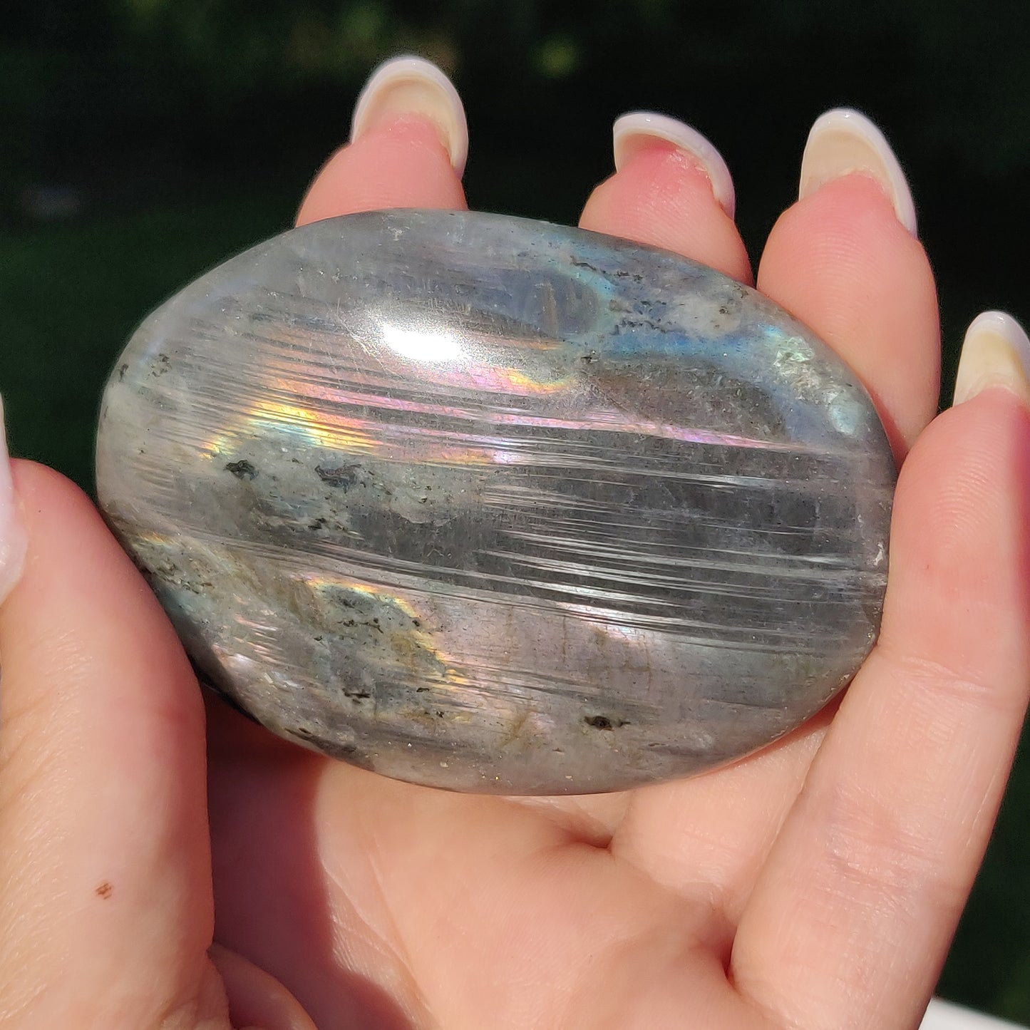 Labradorite Palm Stone (#252) - Simply Affinity