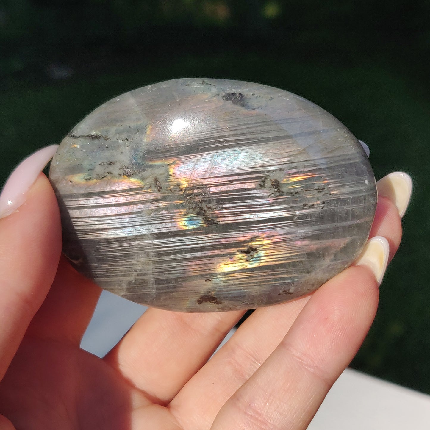 Labradorite Palm Stone (#252) - Simply Affinity