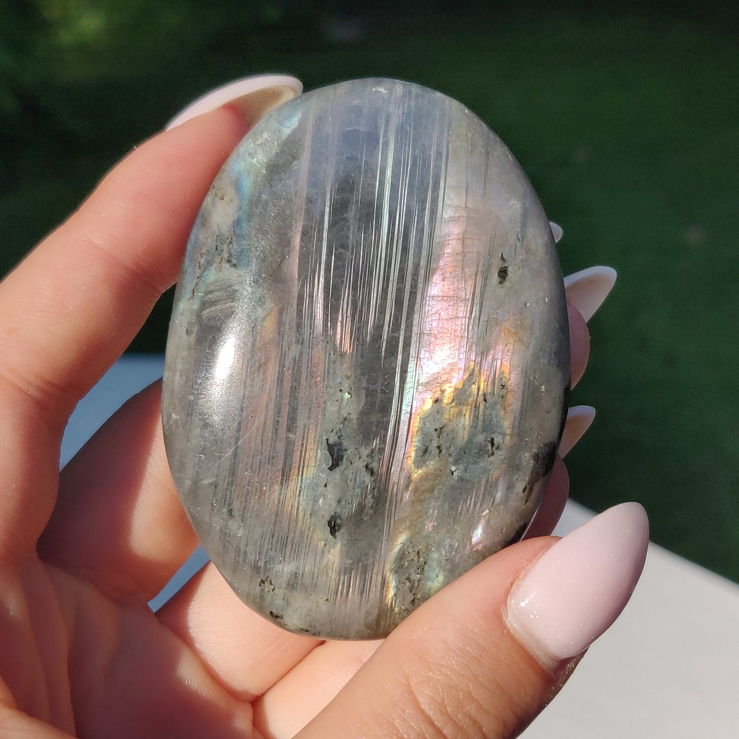 Labradorite Palm Stone (#252) - Simply Affinity