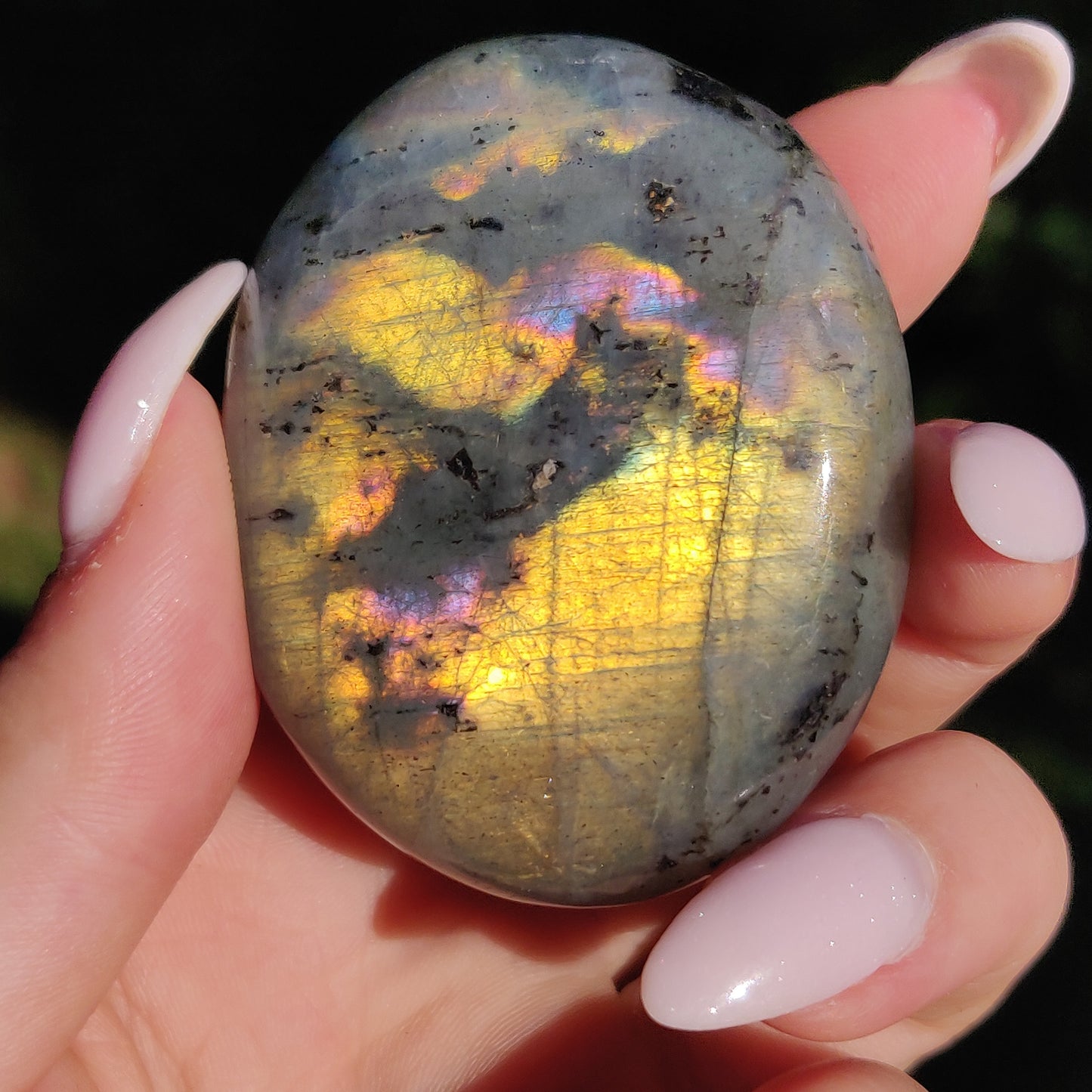 Labradorite Palm Stone (#253) - Simply Affinity