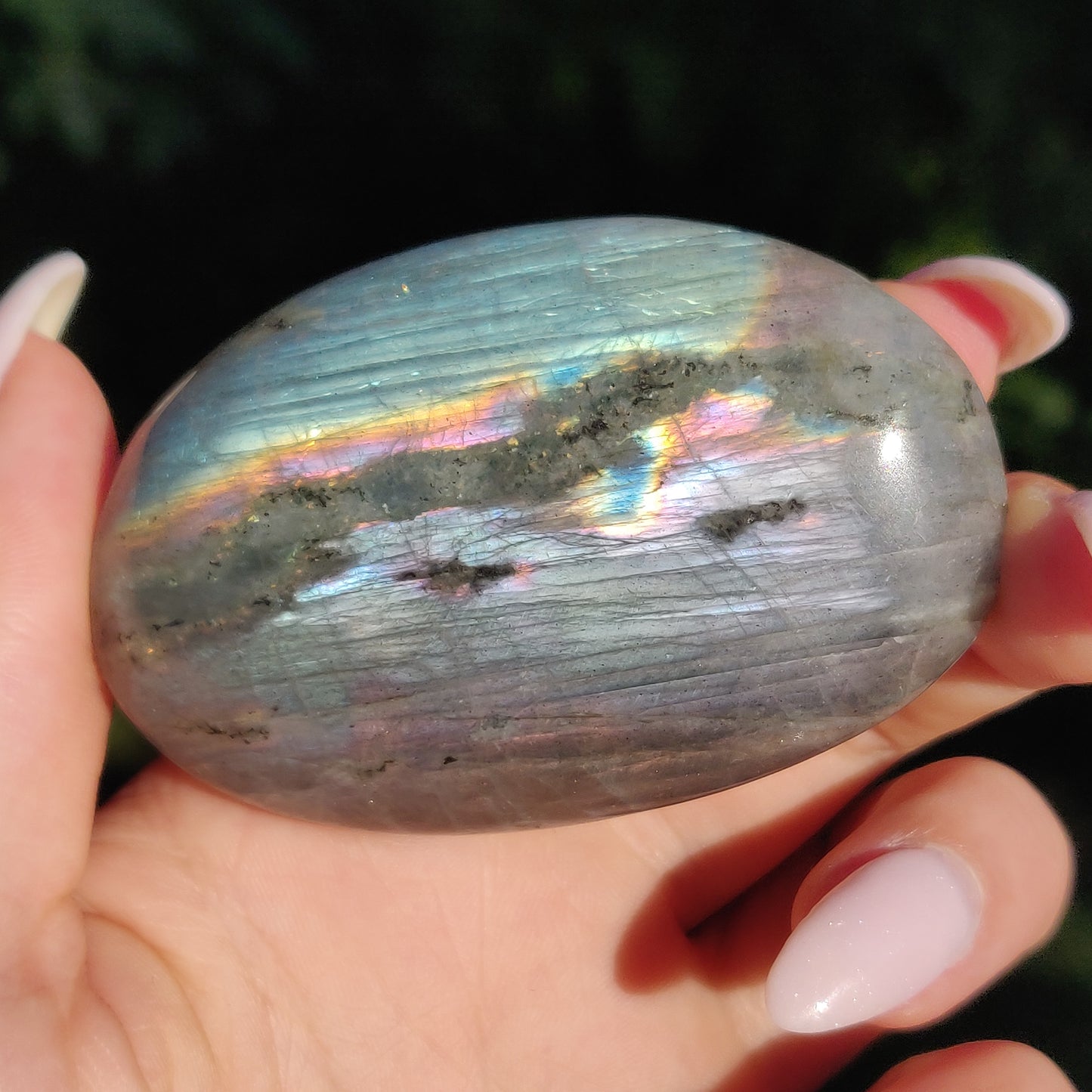 Labradorite Palm Stone (#254) - Simply Affinity