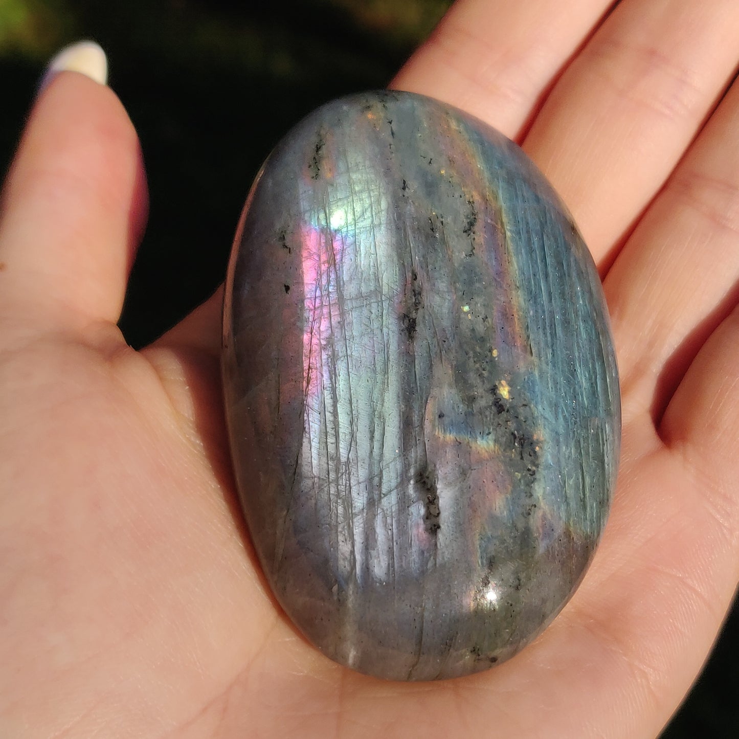 Labradorite Palm Stone (#254) - Simply Affinity