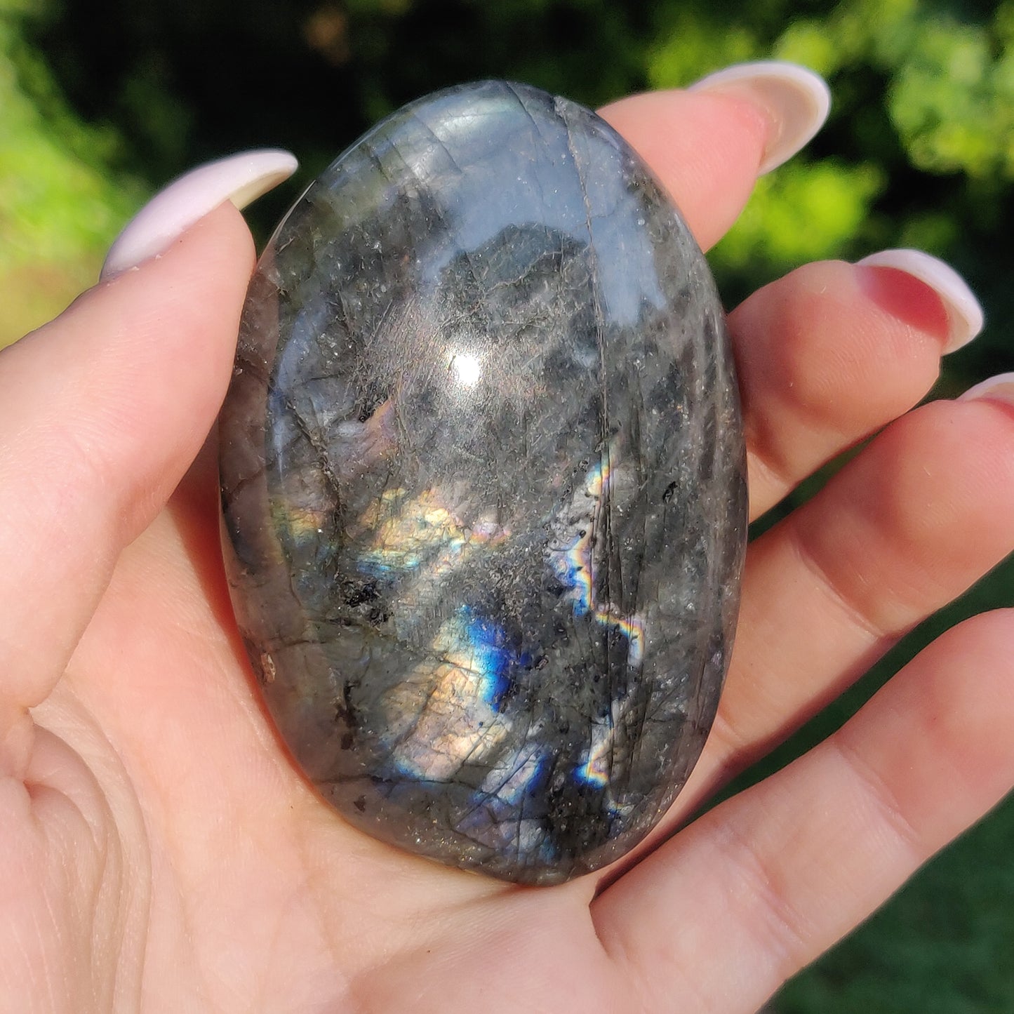 Labradorite Palm Stone (#255) - Simply Affinity