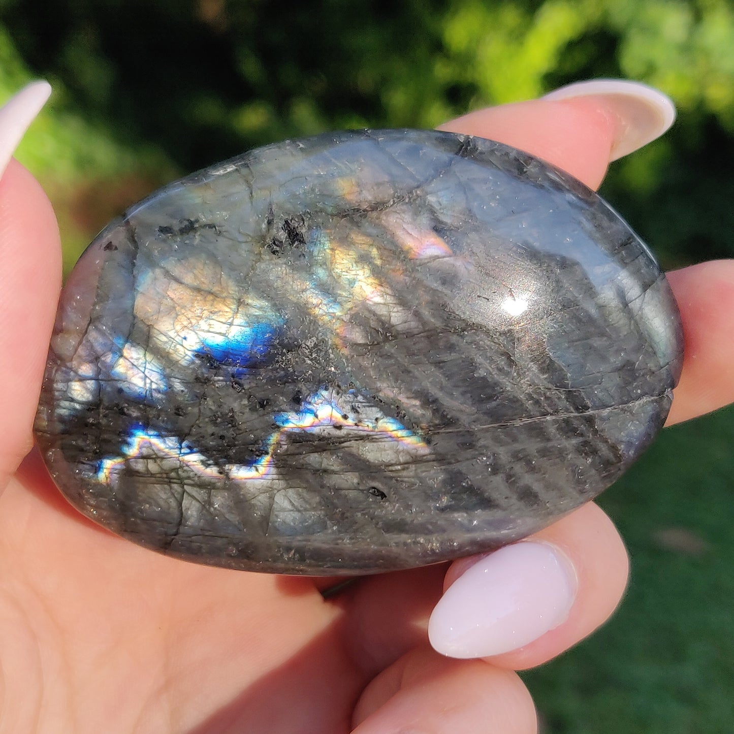 Labradorite Palm Stone (#255) - Simply Affinity