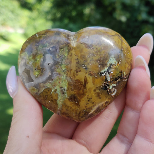 Matrix Green Opal Heart (#2) - Simply Affinity