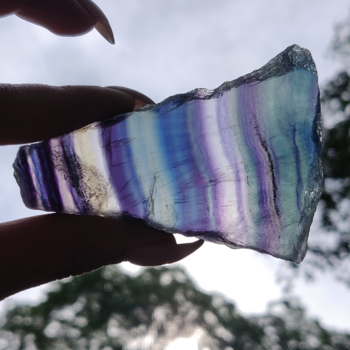 Fluorite Slab, Rainbow Fluorite Slab (#1) - Simply Affinity