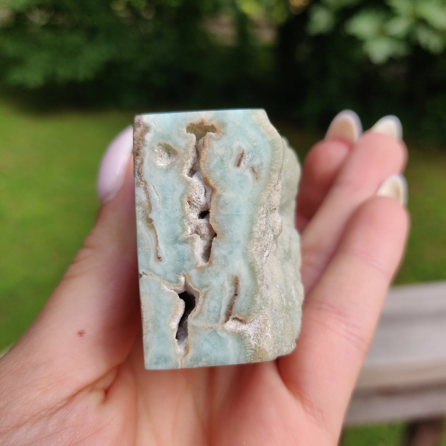 Blue Aragonite Point (#1) - Simply Affinity