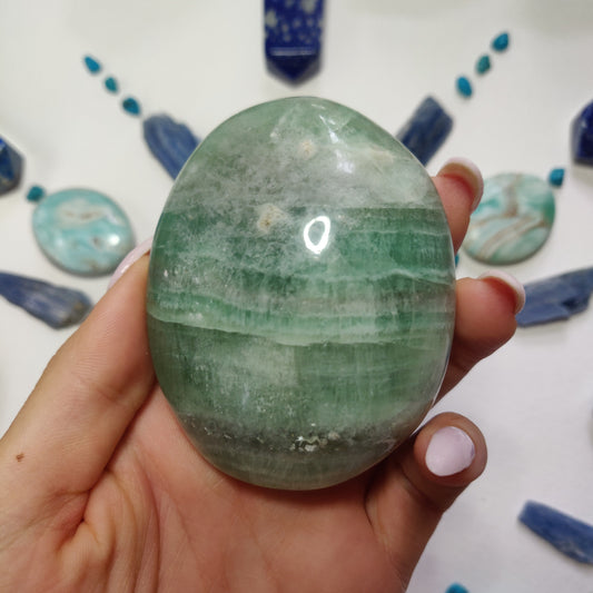 Fluorite Palm Stone (#2) - Simply Affinity