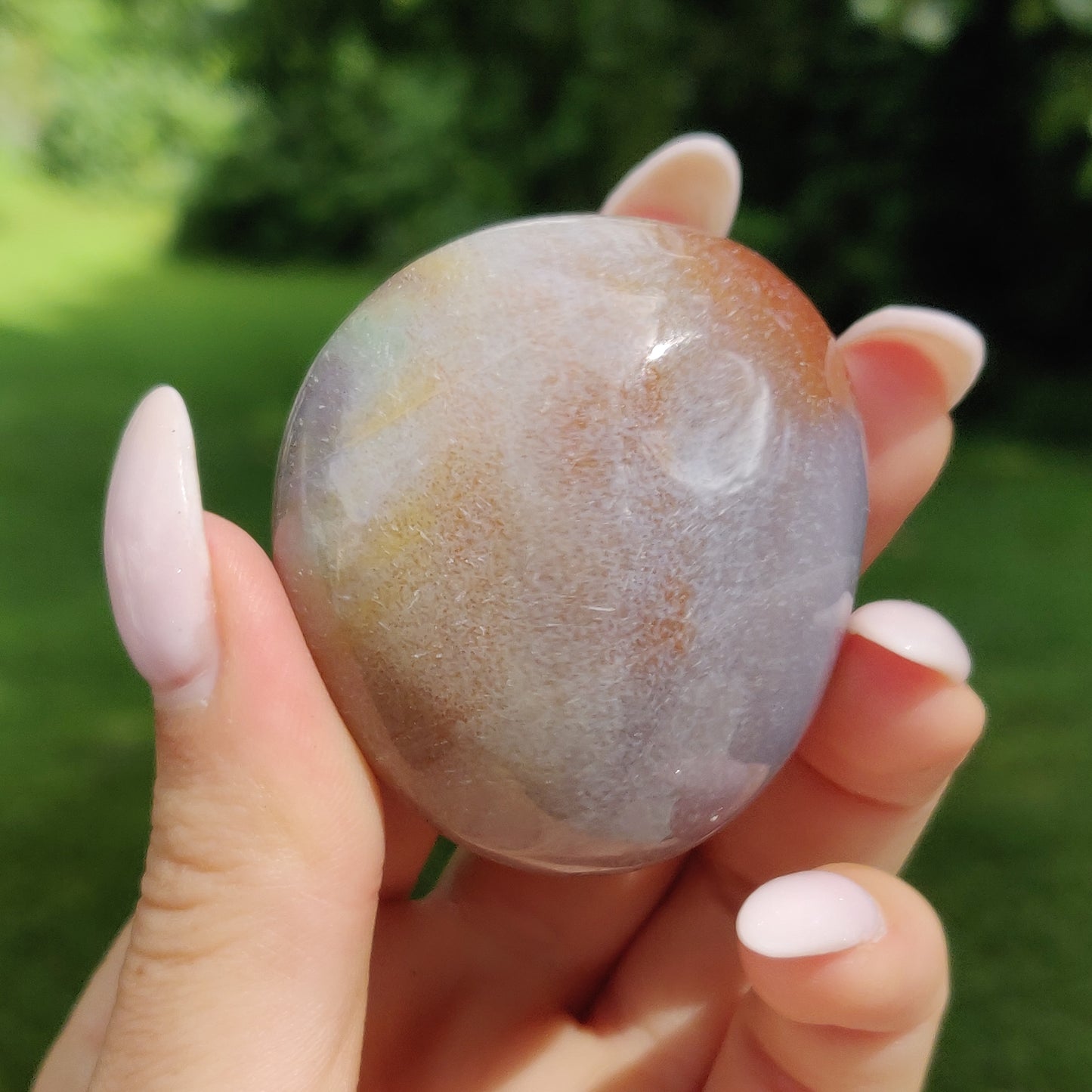 Rainbow Spirit Jasper Palm Stone (#16) - Simply Affinity