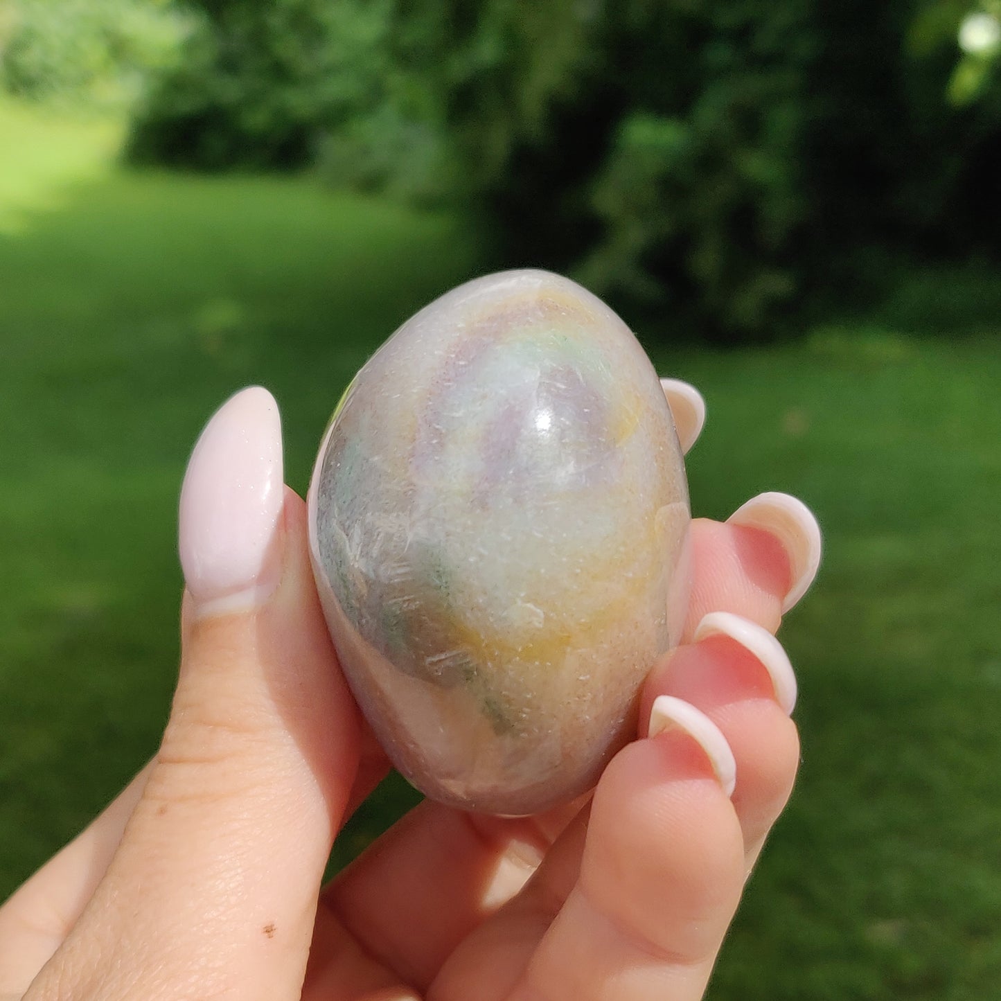 Rainbow Spirit Jasper Palm Stone (#16) - Simply Affinity