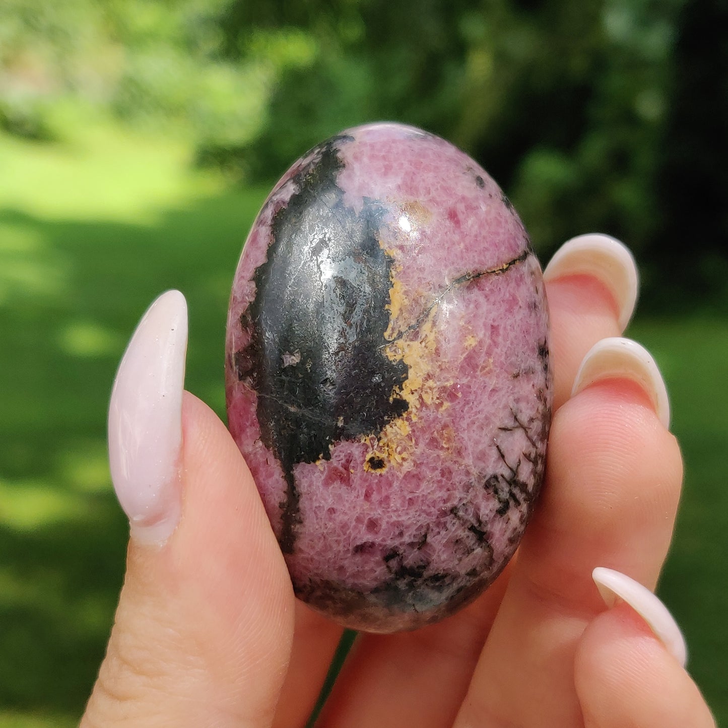 Rhodonite Palm Stone (#6) - Simply Affinity