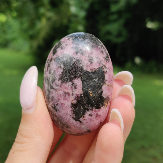 Rhodonite Palm Stone (#6) - Simply Affinity