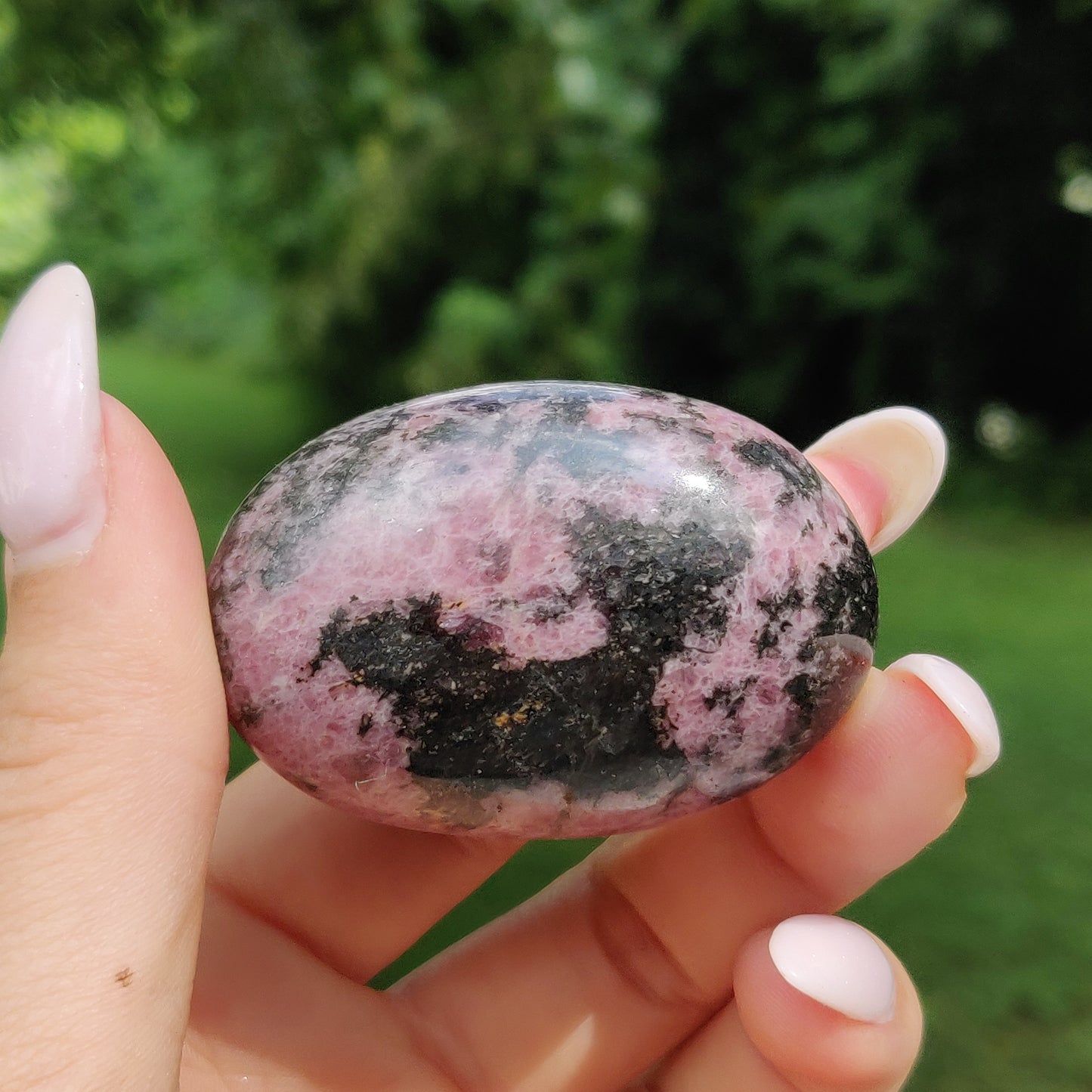 Rhodonite Palm Stone (#6) - Simply Affinity