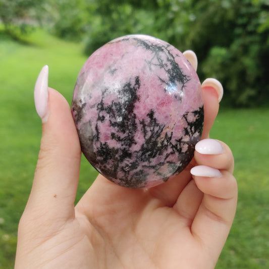 Rhodonite Palm Stone (#16) - Simply Affinity
