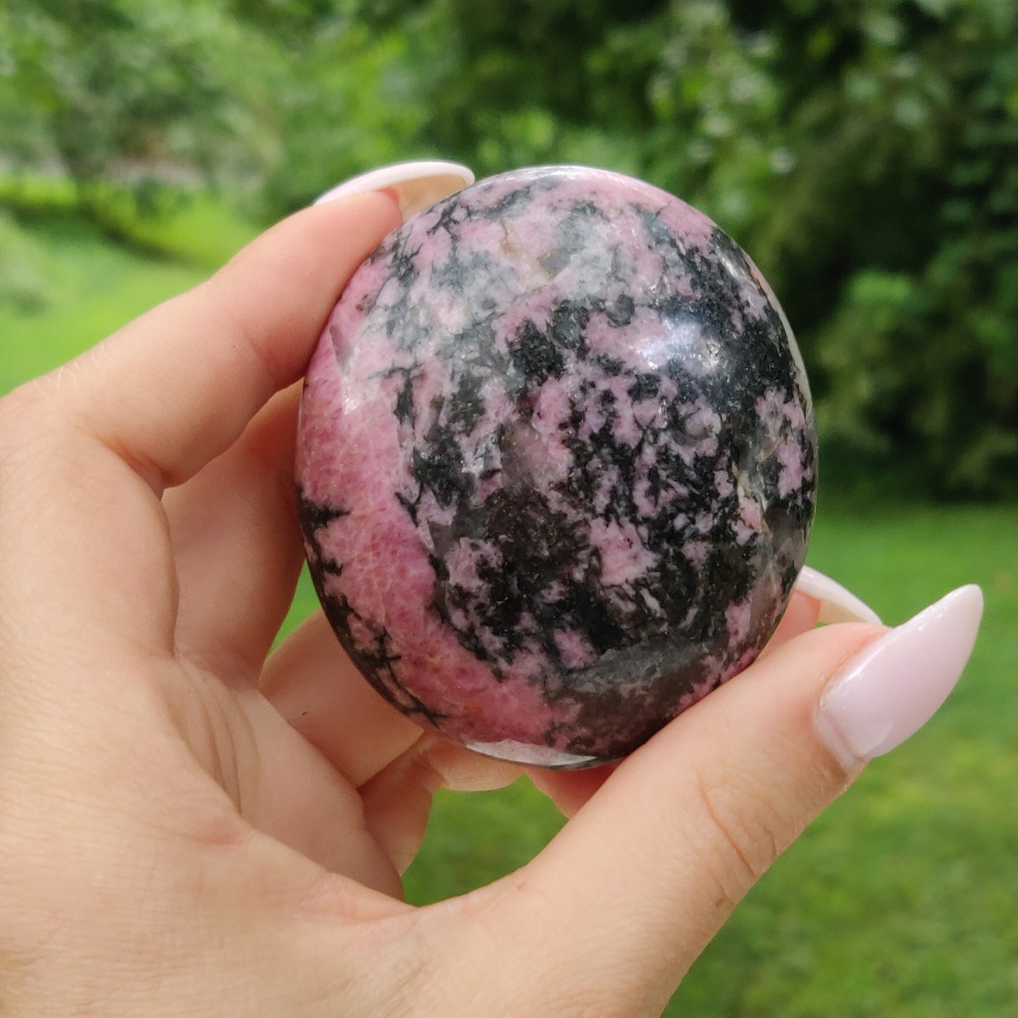 Rhodonite Palm Stone (#16) - Simply Affinity