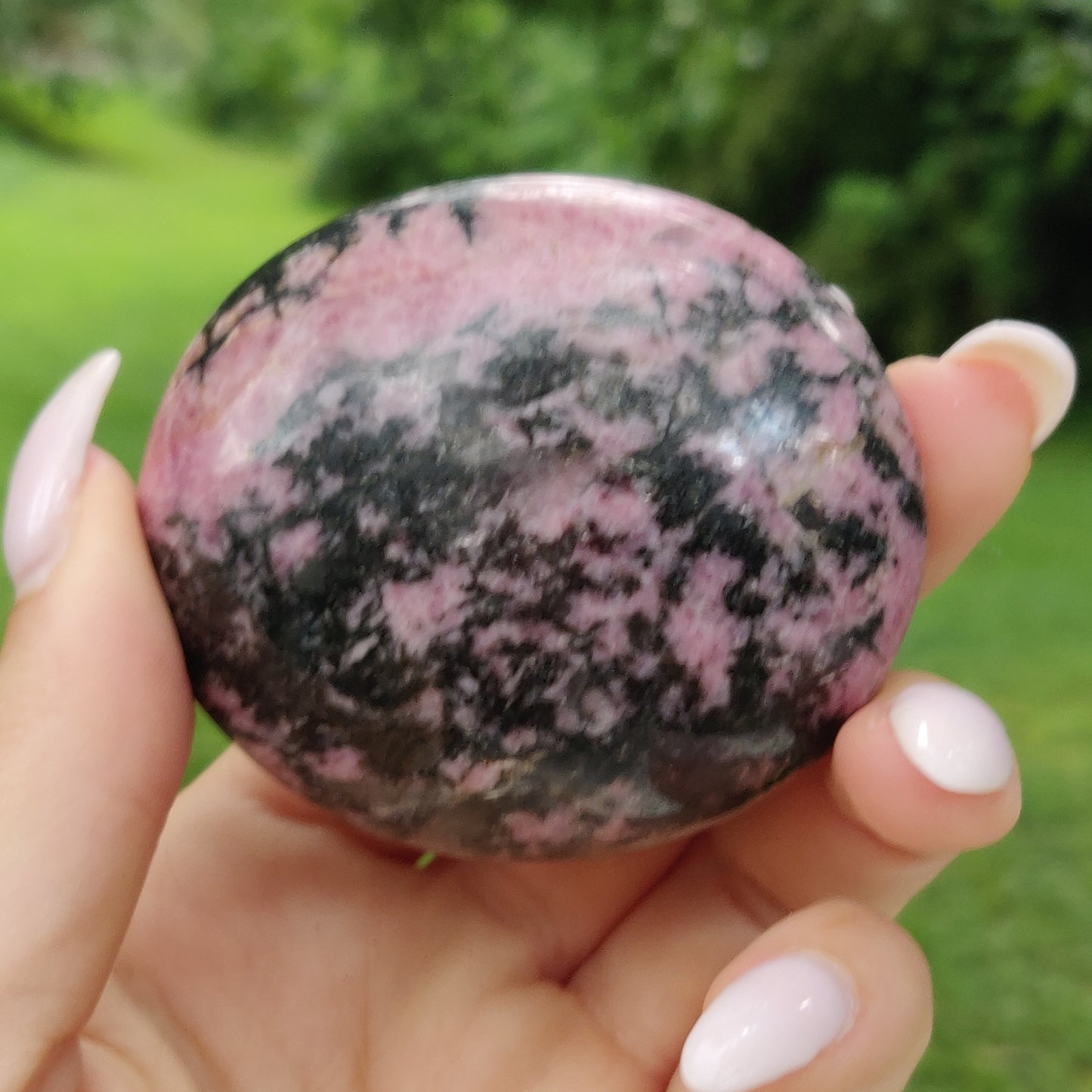 Rhodonite Palm Stone (#16) - Simply Affinity