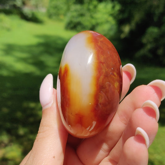Carnelian Palm Stone (#15) - Simply Affinity
