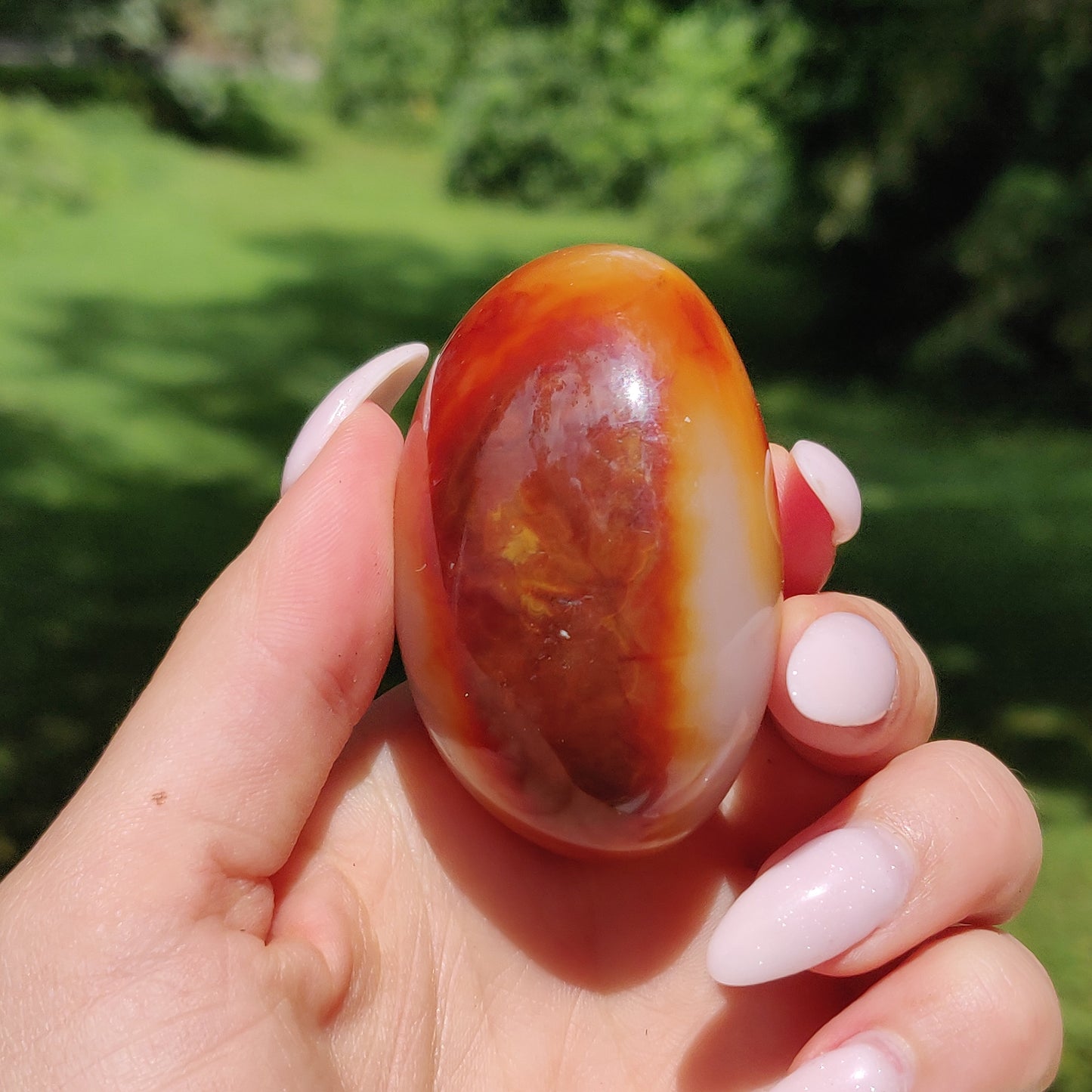 Carnelian Palm Stone (#15) - Simply Affinity