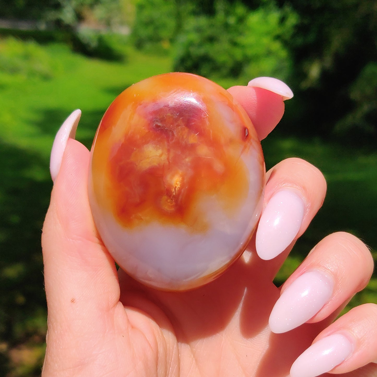 Carnelian Palm Stone (#15) - Simply Affinity