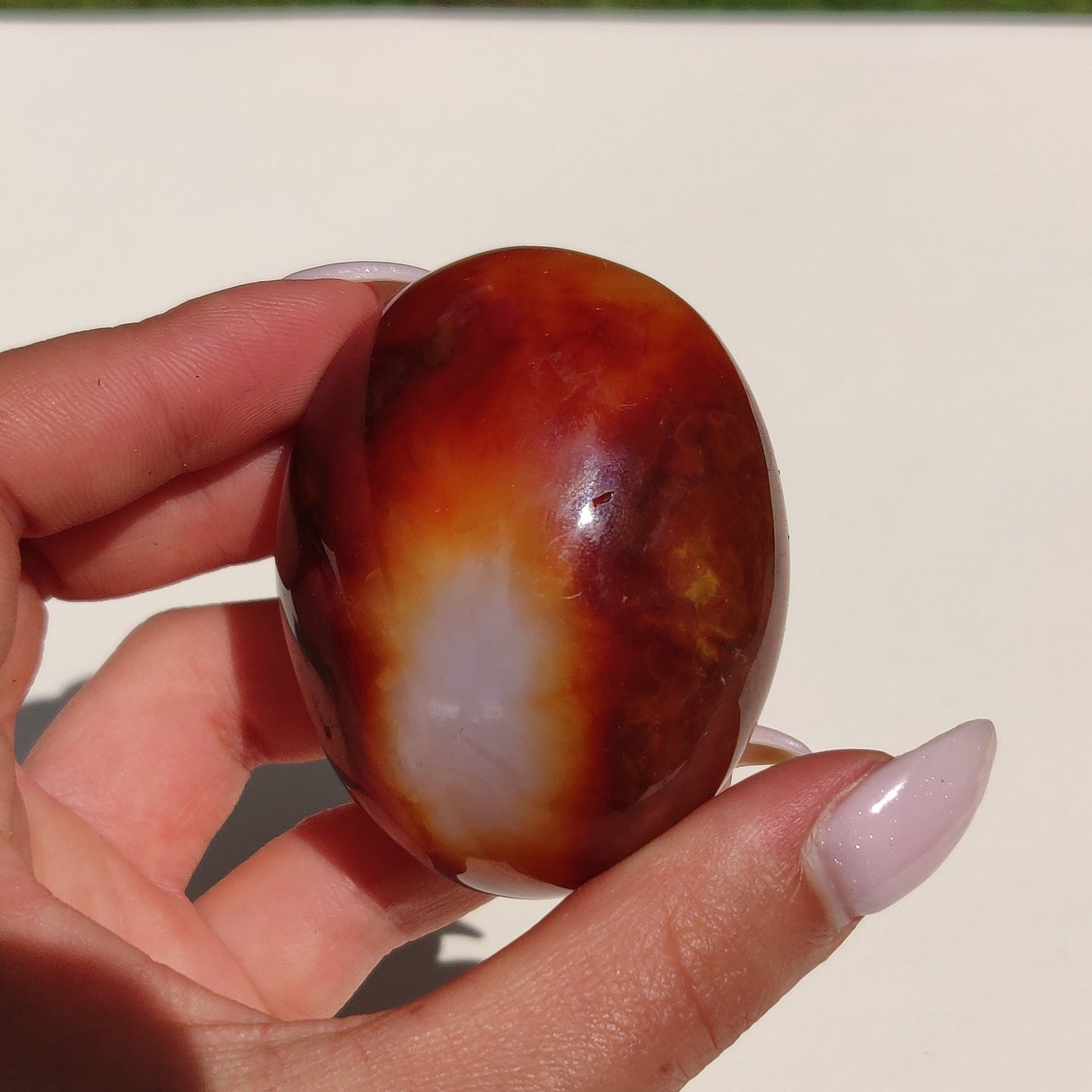 Carnelian Palm Stone (#15) - Simply Affinity