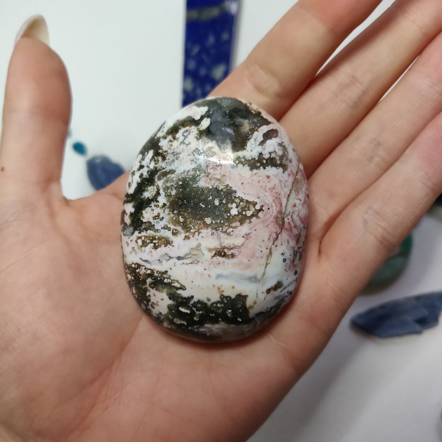 Ocean Jasper Palm Stone (#52) - Simply Affinity