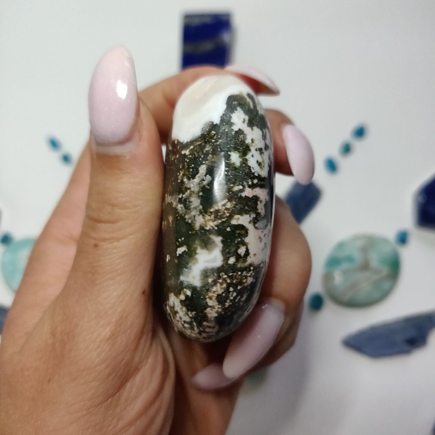 Ocean Jasper Palm Stone (#52) - Simply Affinity