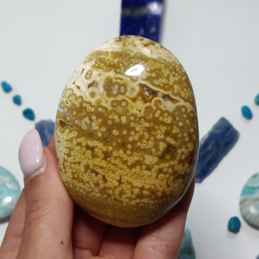Ocean Jasper Palm Stone (#53) - Simply Affinity
