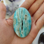 Blue Aragonite Palm Stone (#9) - Simply Affinity