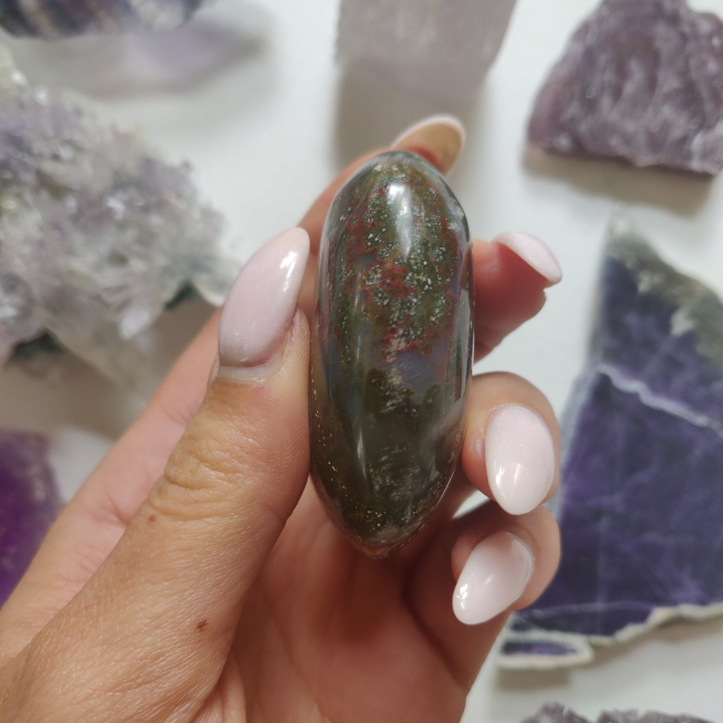 Ocean Jasper Palm Stone (#50) - Simply Affinity