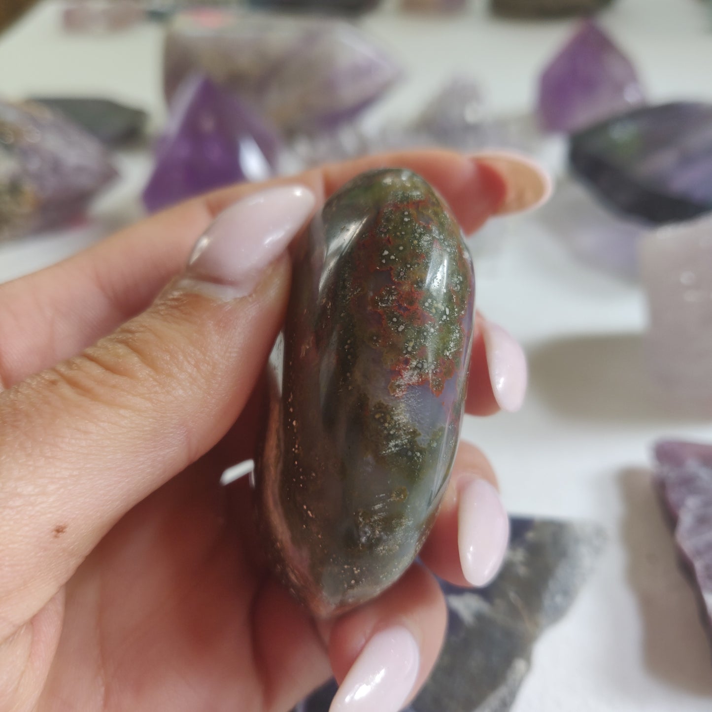 Ocean Jasper Palm Stone (#50) - Simply Affinity
